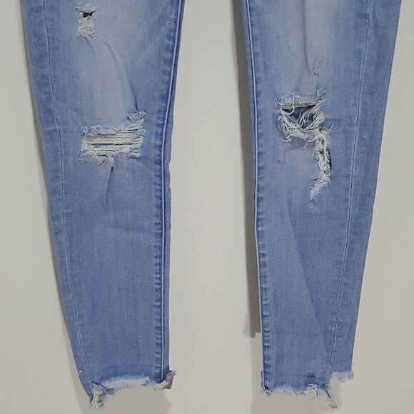 AMERICAN Eagle Super Super Stretch 27x27 Super Low Rise Size 0 Jeggings - Picture 3 of 8